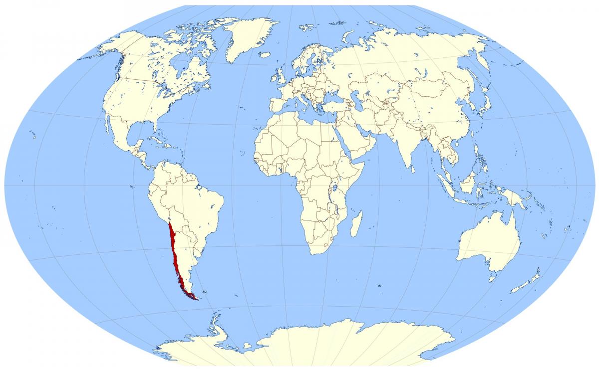 bản đồ thế giới đang ở Chile