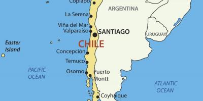 Bản đồ của Chile nước