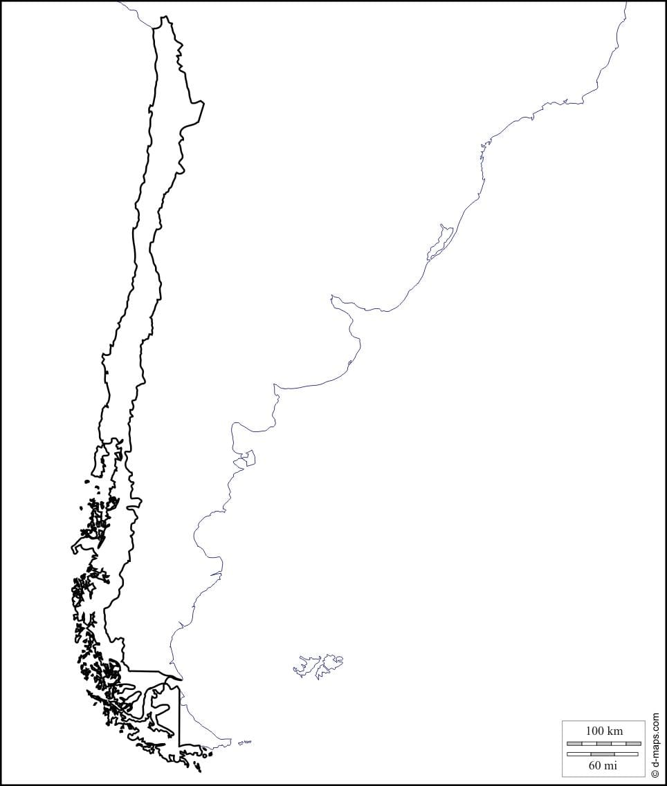 bản đồ trắng của Chile