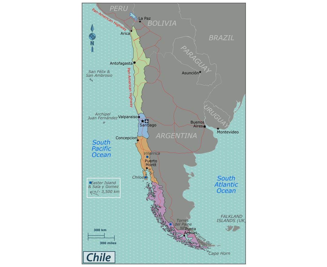 Bản đồ của la serena Chile