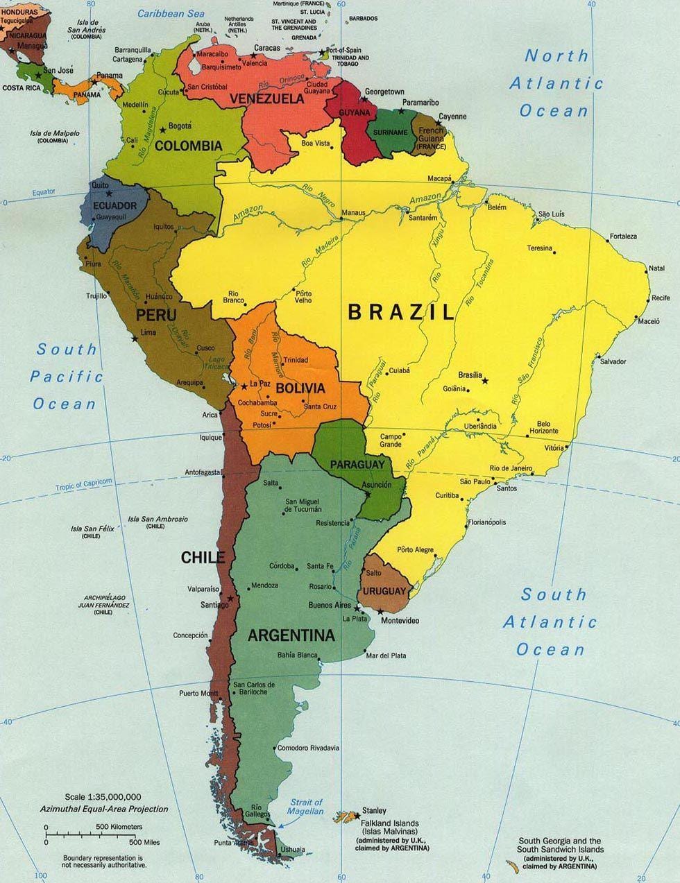 Bản đồ của xác định vị trí trên Chile
