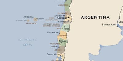 Bản đồ của chính trị Chile