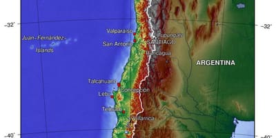 Chile địa lý bản đồ