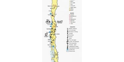Bản đồ của Chile cổng