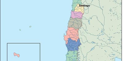 Bản đồ của Chile véc tơ