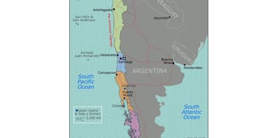 Bản đồ của la serena Chile