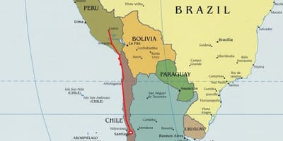 Bản đồ của bắc Chile