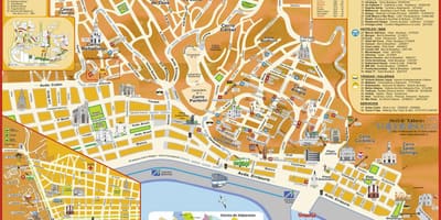 Bản đồ du lịch của valparaiso Chile