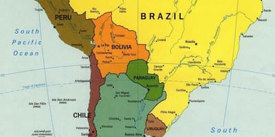 Bản đồ của xác định vị trí trên Chile